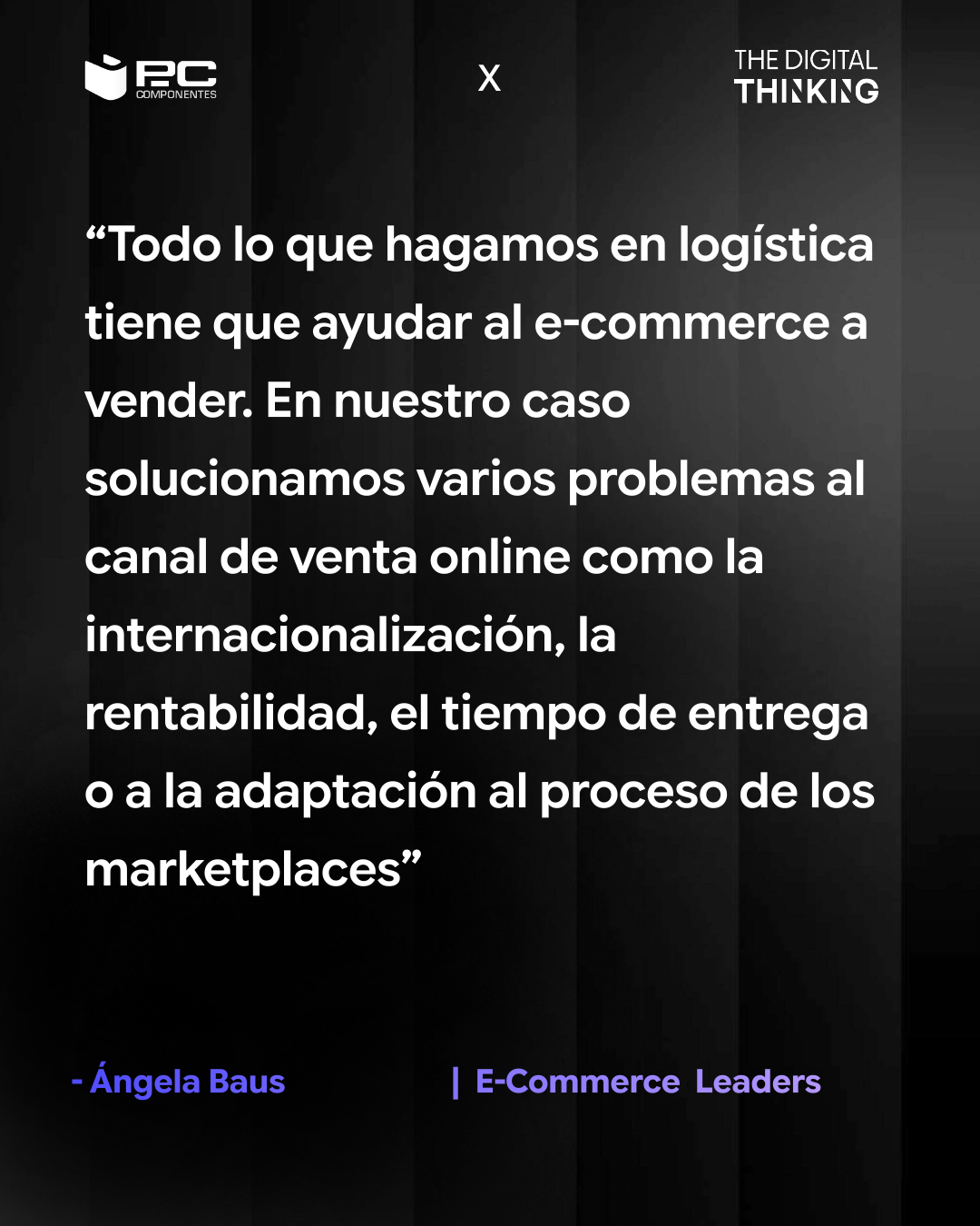 Reflexión de Ángela Baus sobre logística en ecommerce